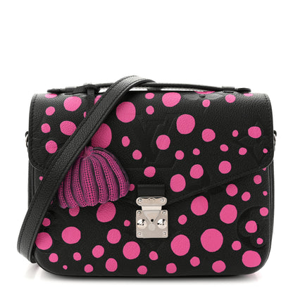 Louis Vuitton LV x YK Empreinte Monogram Giant Pochette Metis Black Fuchsia 1 of 10