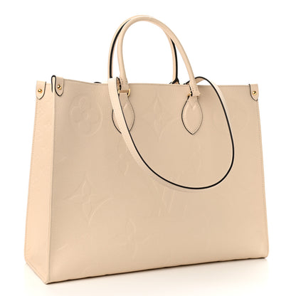 Louis Vuitton Empreinte Monogram Giant Onthego GM Creme 3 of 11
