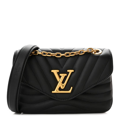Louis Vuitton Calfskin LV New Wave Chain Bag Black 1 of 10