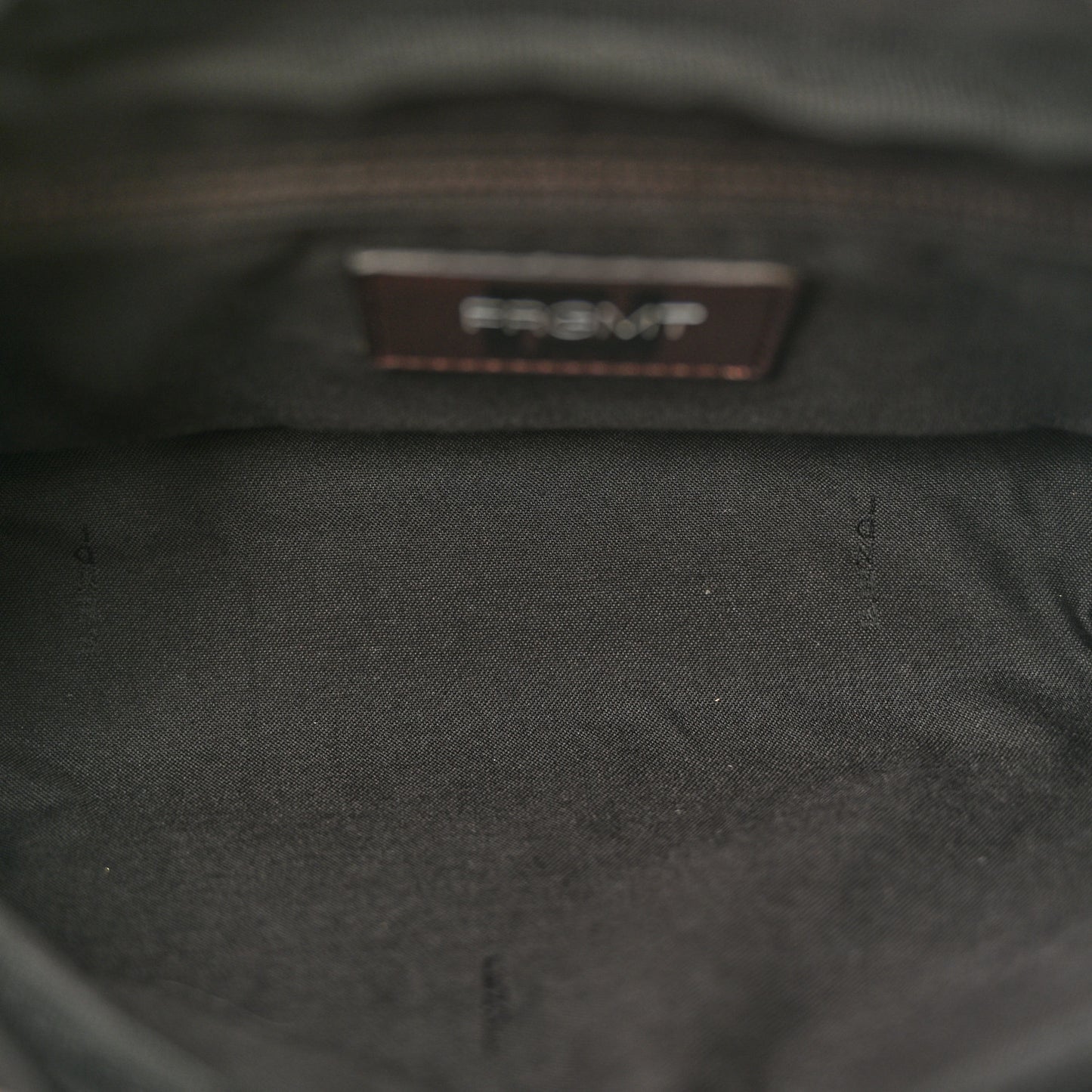X FRGMT Fabric FF 1974 Embossed Belt Bag Tobacco Moro Black White