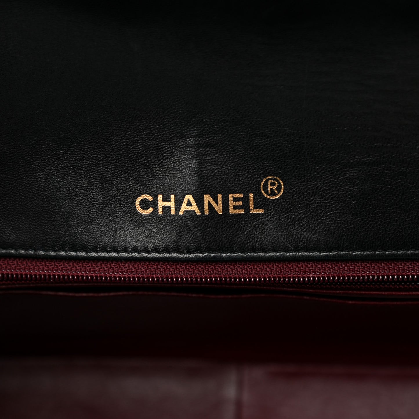 Lambskin Medium Single Flap Black