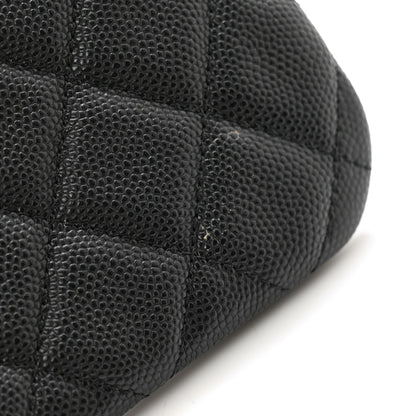 Chanel Caviar Quilted Small Cosmetic Case Black 8 of 9