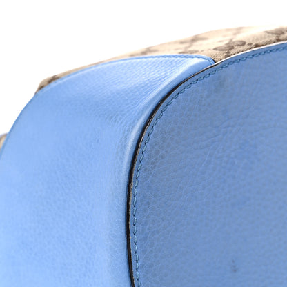Gucci GG Monogram Calfskin Bucket Bag Blue 8 of 22