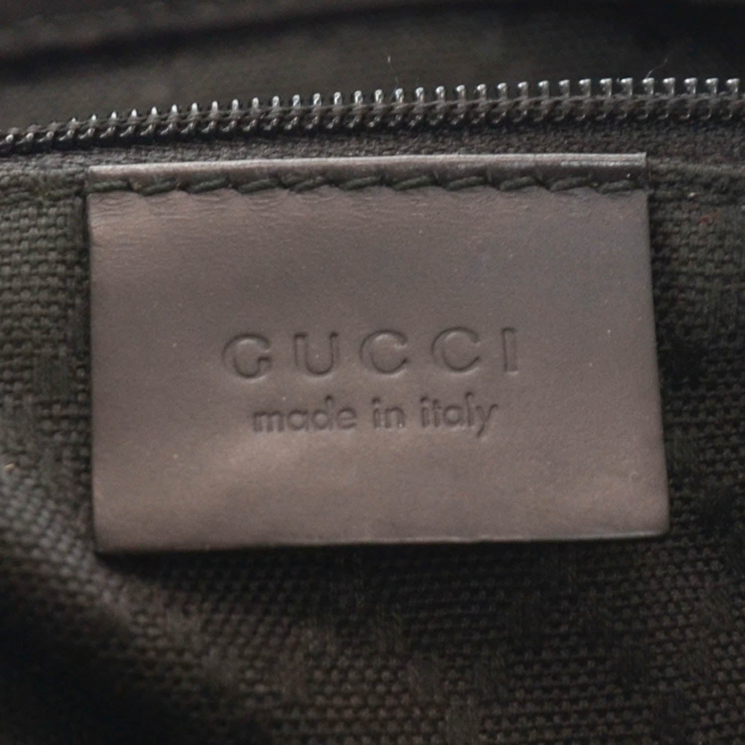 Gucci Nylon Monogram Bamboo Handle Bag Black 5 of 8