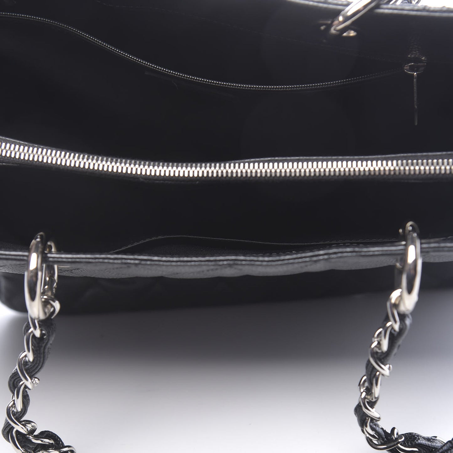 Caviar Quilted Grand Shopping Tote GST Black
