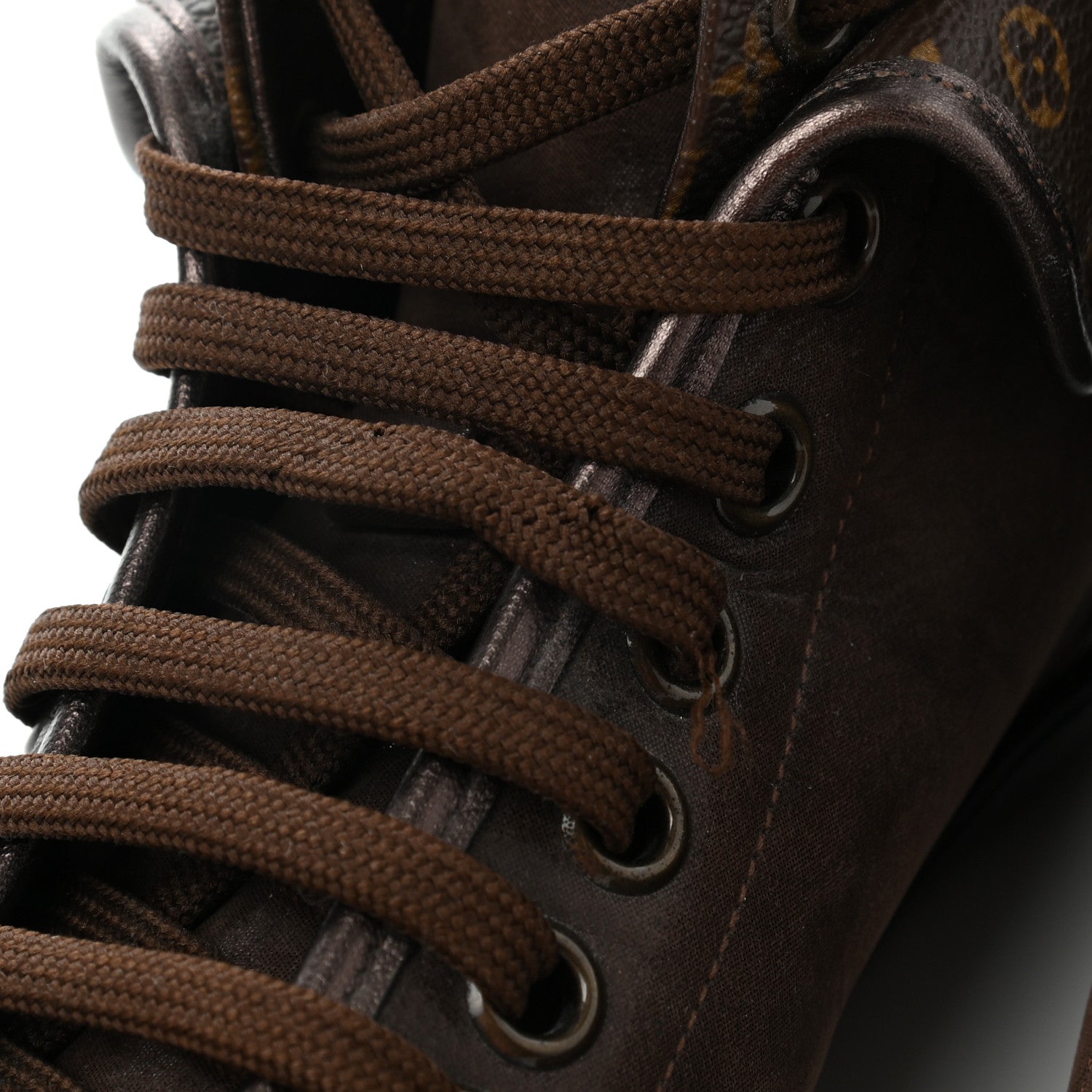 Louis Vuitton Calfskin Monogram Brea Sneaker 37 Brown 6 of 11