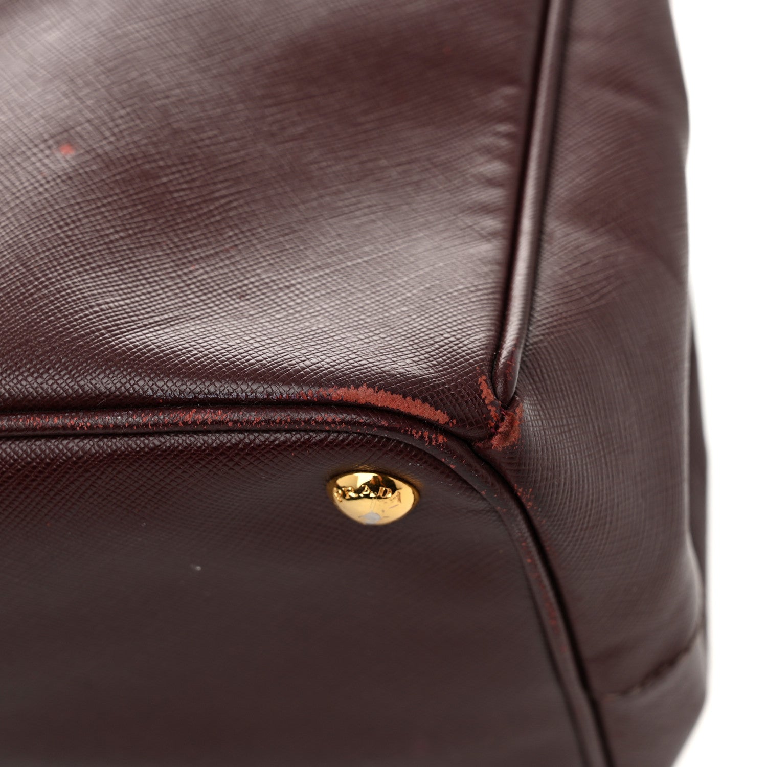 Prada Saffiano Lux Large Tote Granato 12 of 13