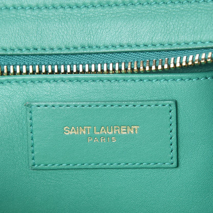 Saint Laurent Calfskin Small Classic Y Cabas Green 7 of 9