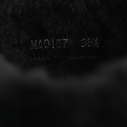 Louis Vuitton Suede Calfskin Shearling Flat Boot 38.5 Black 9 of 10