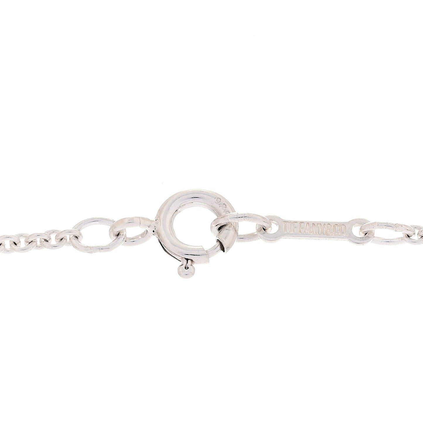 Sterling Silver 22mm Elsa Peretti Open Heart Pendant Necklace