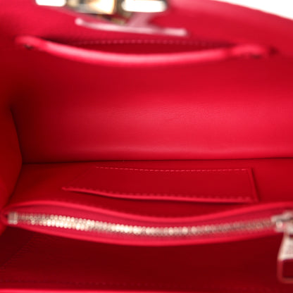 Louis Vuitton Taurillon Ostrich Capucines BB Magenta Calypso Pink 5 of 9