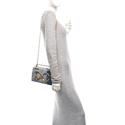 Dolce & Gabbana Denim DG Girls Shoulder Bag Blue 2 of 12