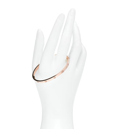 Cartier 18K Pink Gold Small LOVE Bracelet 17 2 of 5