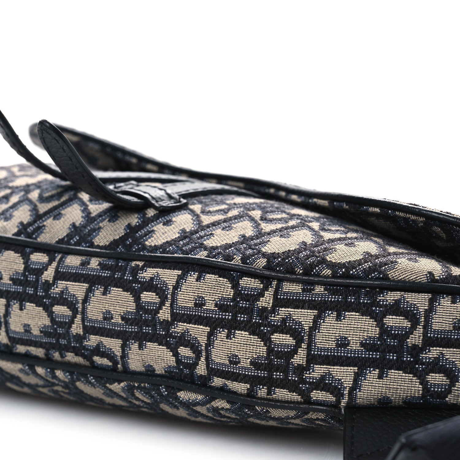Christian Dior Oblique Mens Saddle Bag Blue 10 of 12