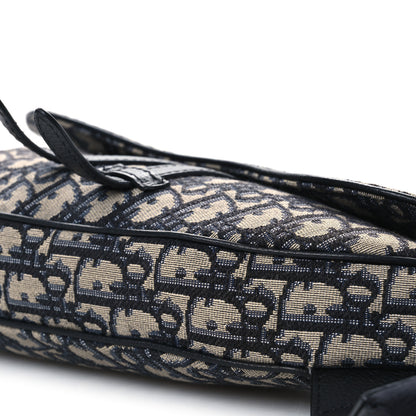Christian Dior Oblique Mens Saddle Bag Blue 10 of 12