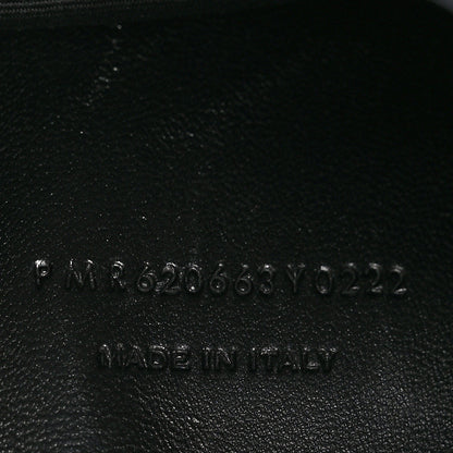 Saint Laurent Calfskin Crocodile Embossed Medium West Hollywood Monogram Fold-Over Grey 7 of 11