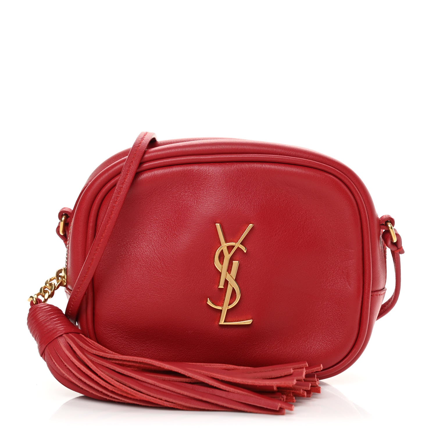 Saint Laurent Nappa Monogram Blogger Bag New Red 1 of 13