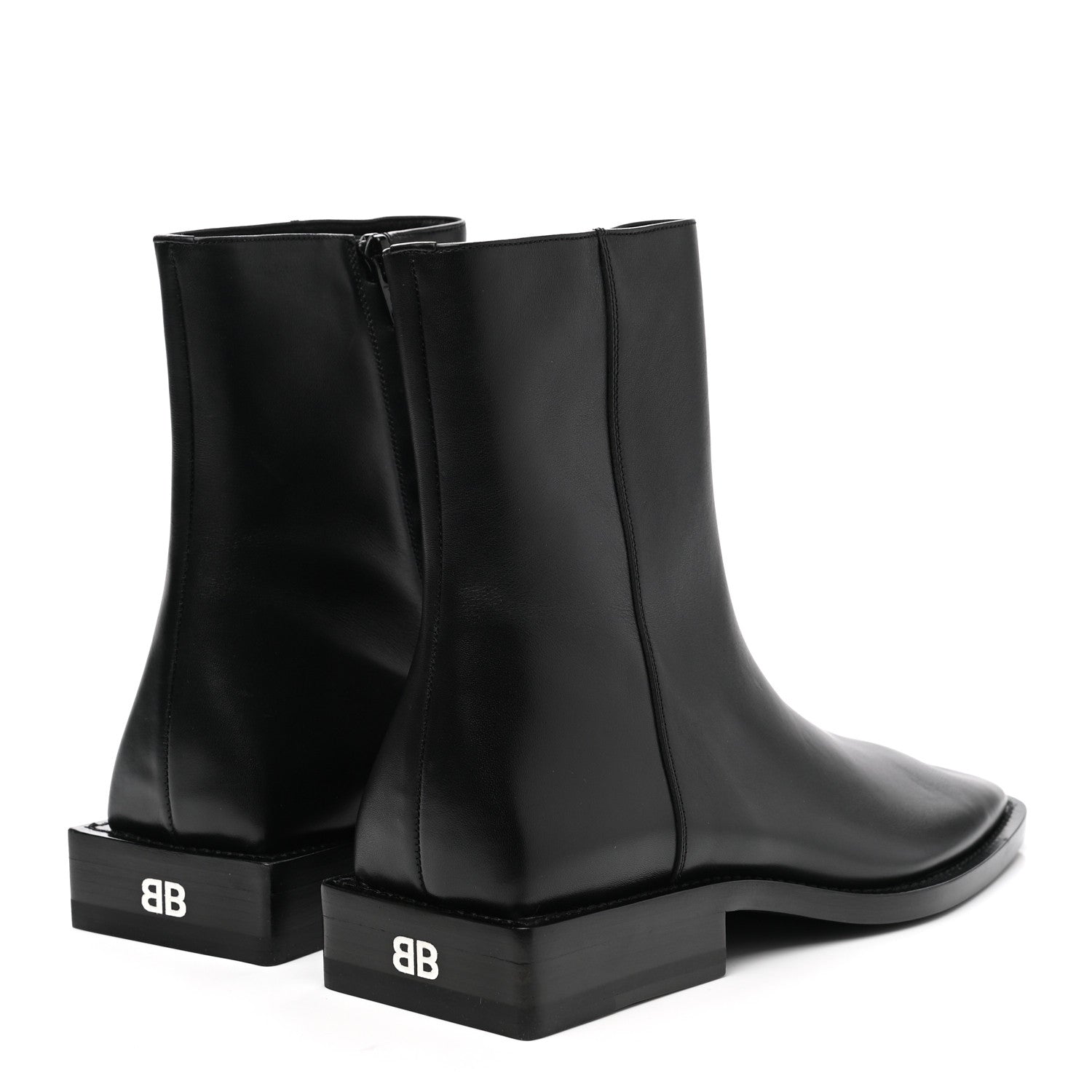 Balenciaga Calfskin Soft Rim Ankle Booties 40 Black 4 of 7