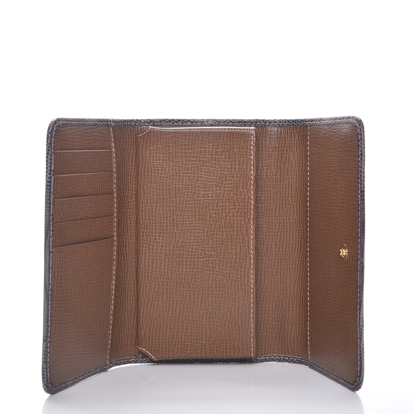 Textured Calfskin Mini Von Mix Bag Grey