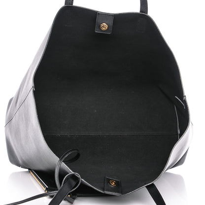 Saint Laurent Calfskin Large Shopping Tote Black 6 of 8