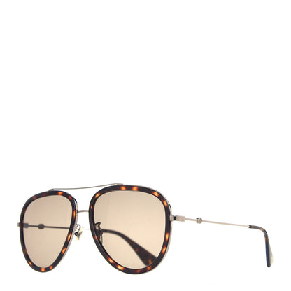 Gucci Acetate Aviator Sunglasses GG0062S Tortoise 1 of 8