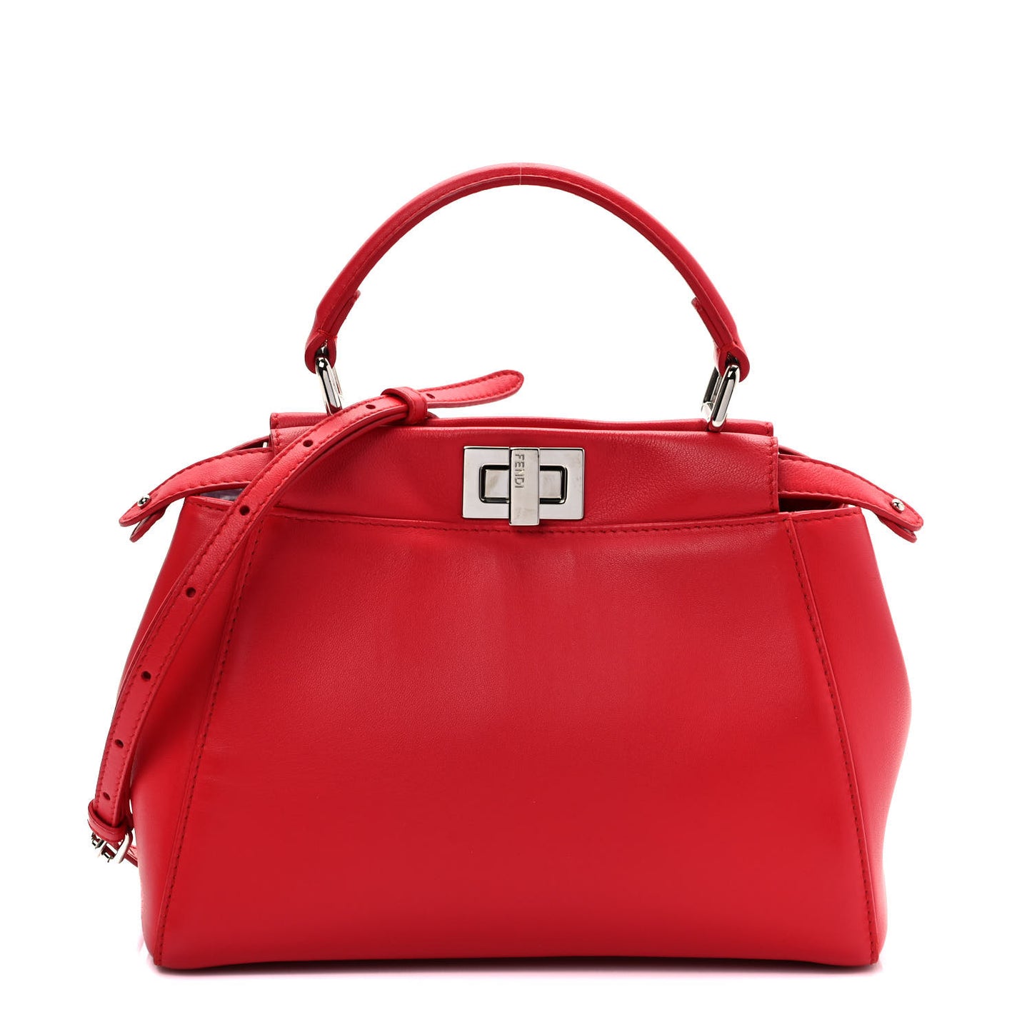 Nappa Mini Peekaboo Iconic Satchel Fiamma