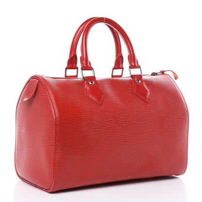 Louis Vuitton Epi Speedy 25 Rouge 3 of 18