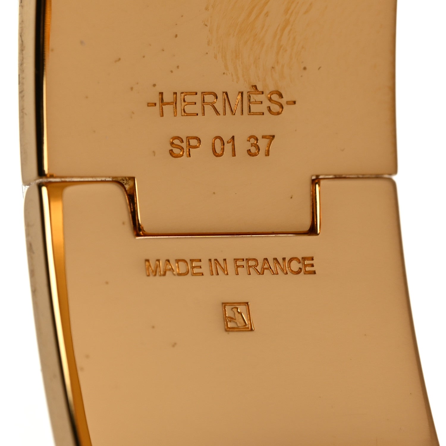 Hermes Enamel Wide Clic Clac H Bracelet GM Orange 4 of 5