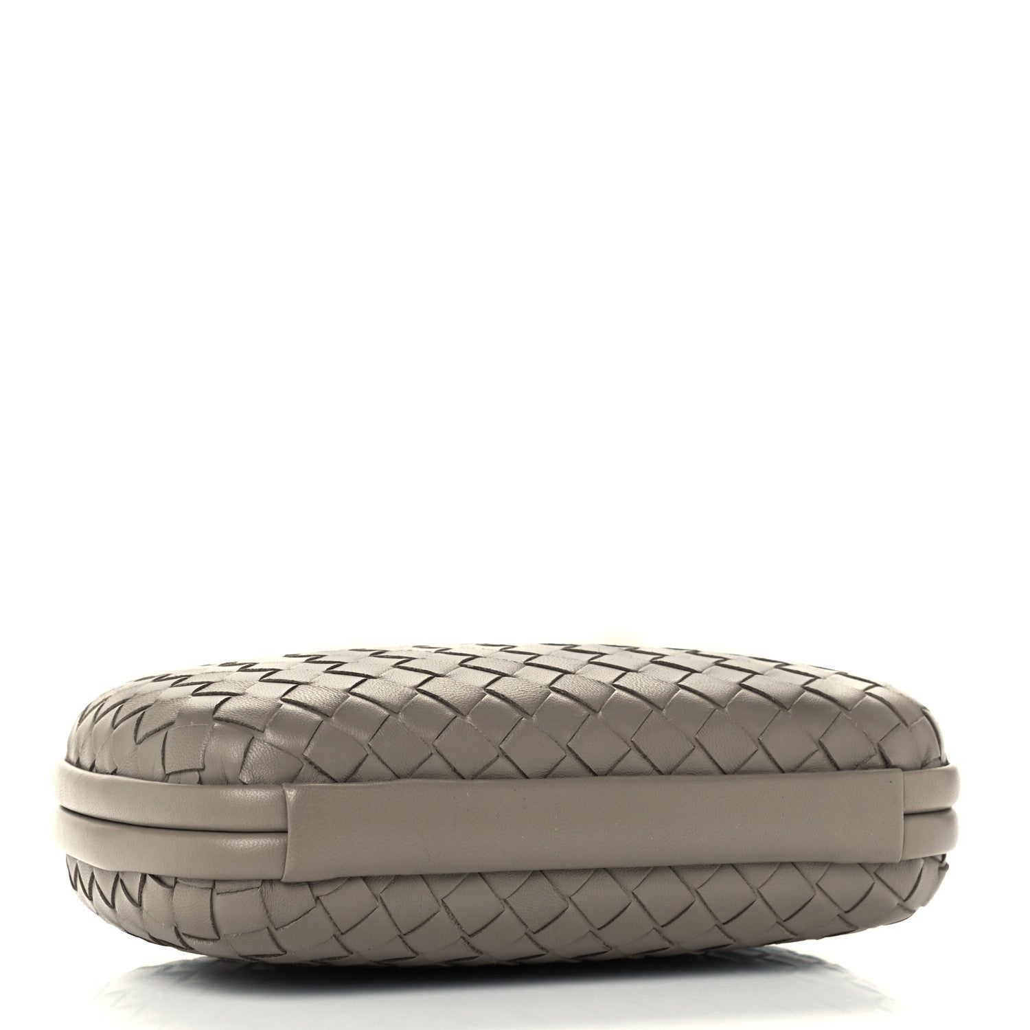 Bottega Veneta Nappa Intrecciato Chain Knot Clutch Steel 4 of 9