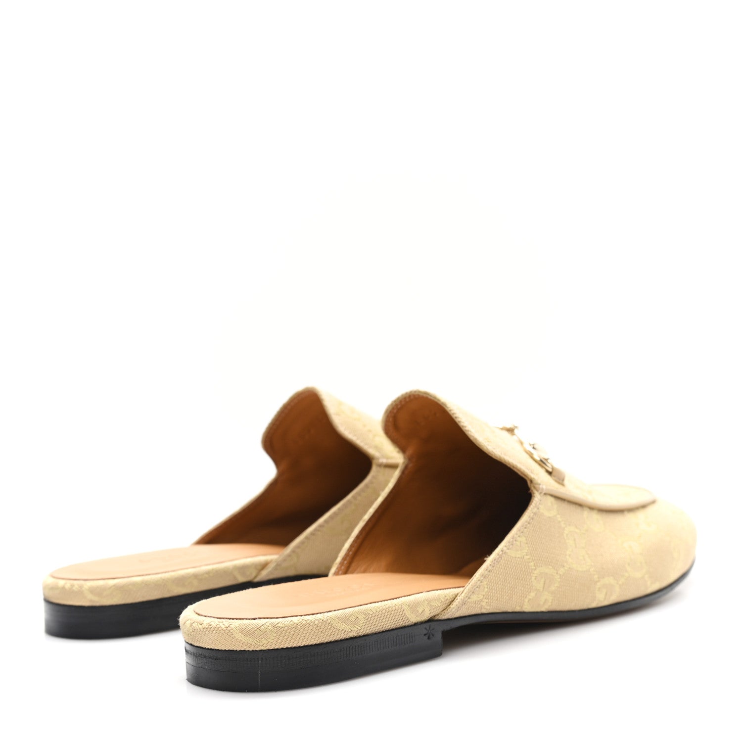 Gucci Canvas GG Monogram Womens Princetown Slippers 40 Egypt Salt 5 of 10