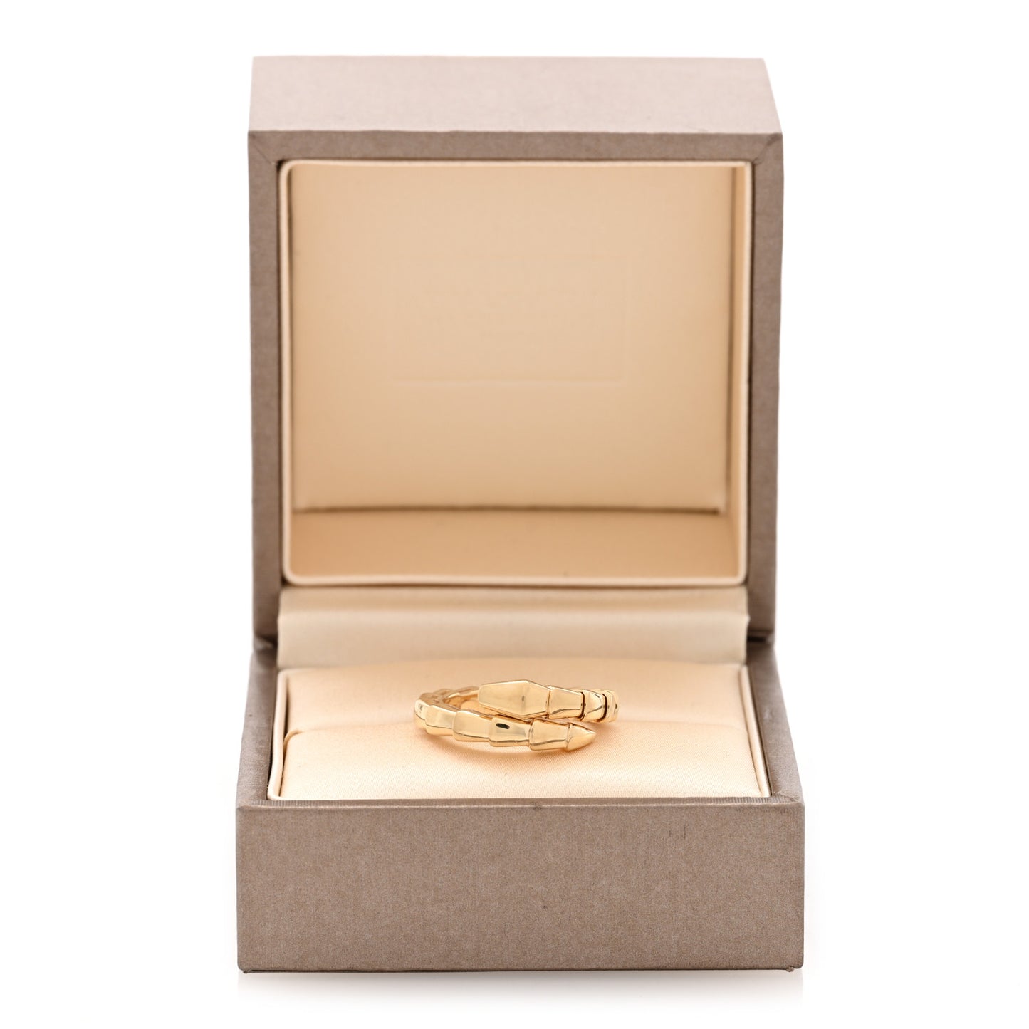 18K Yellow Gold Serpenti Viper Ring M