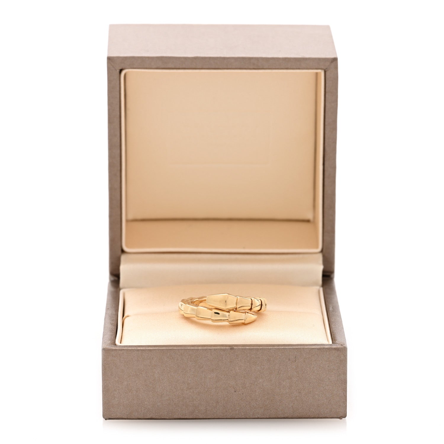 Bulgari 18K Yellow Gold Serpenti Viper Ring M 5 of 5