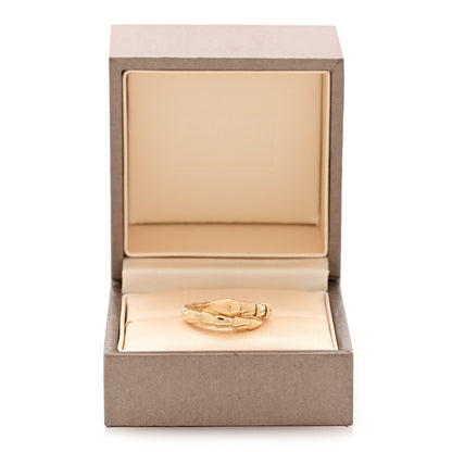 Bulgari 18K Yellow Gold Serpenti Viper Ring M 5 of 5