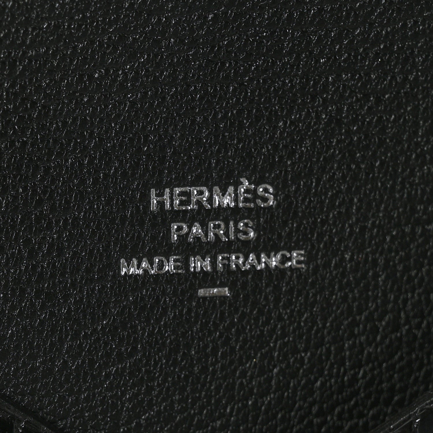 Hermes Lizard Calvi Card Case Black 7 of 7