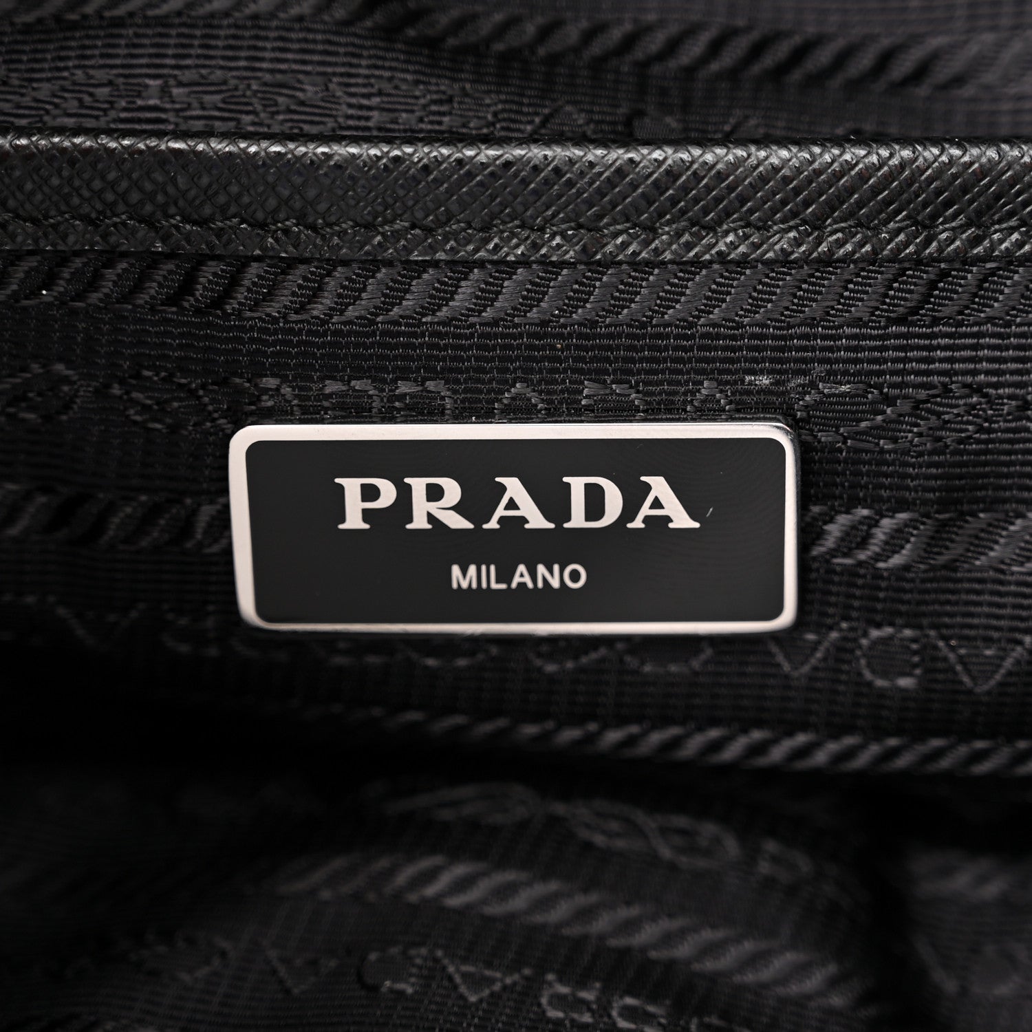 Prada Tessuto Nylon Saffiano Small Backpack Black 6 of 11