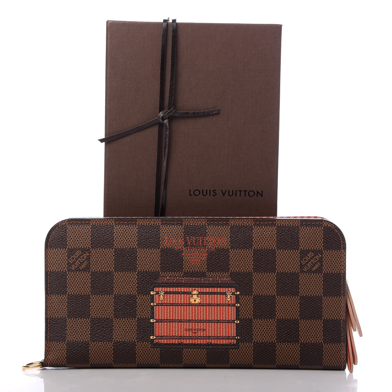 Louis Vuitton Damier Ebene Trunks and Locks Insolite Wallet 7 of 7