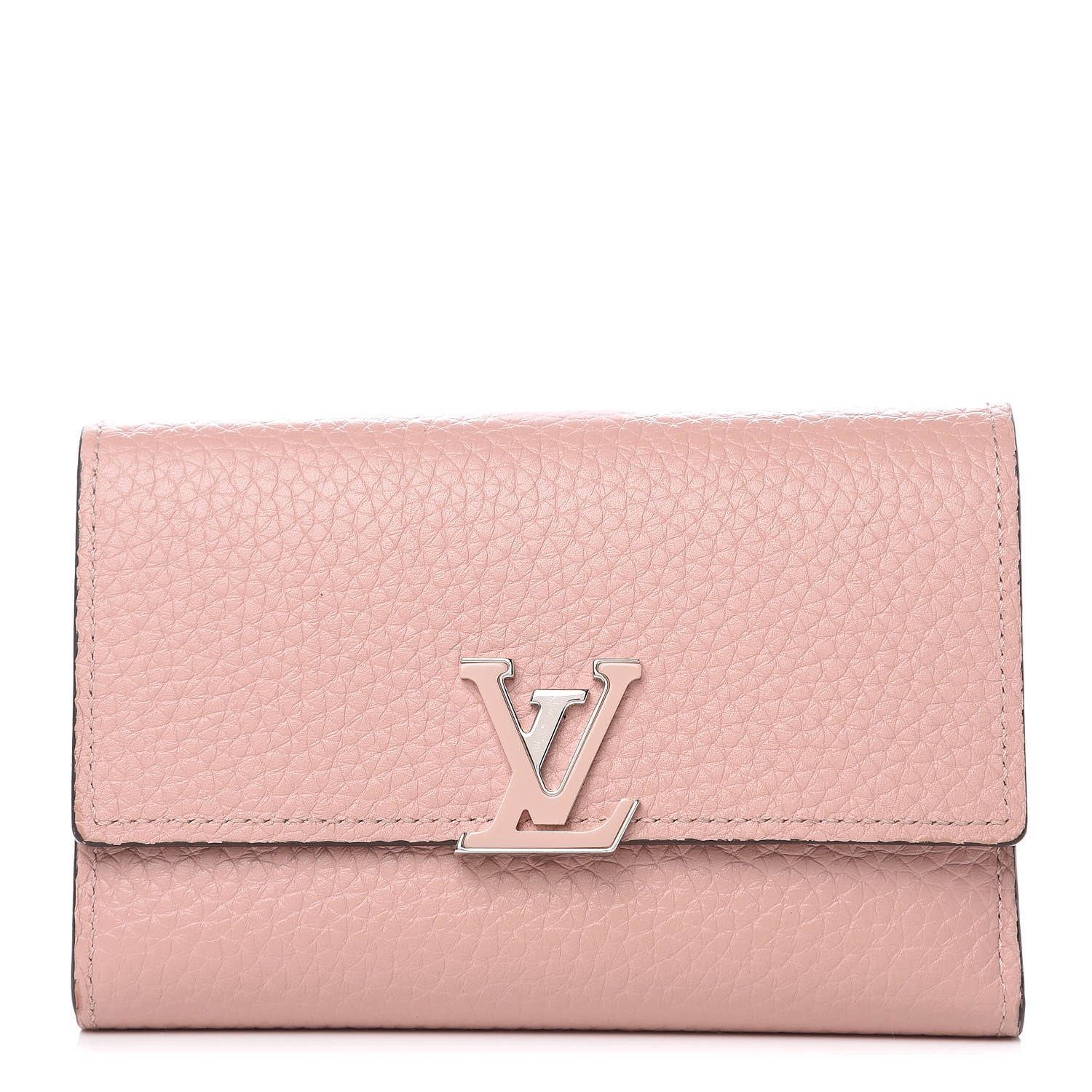 Louis Vuitton Taurillon Capucines Compact Wallet Magnolia 1 of 11