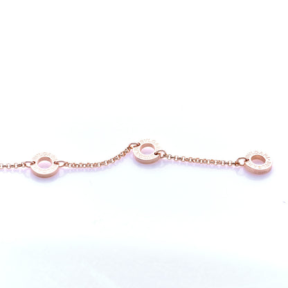Bulgari 18K Rose Gold Diamond Small B.Zero1 Pave Pendant Necklace 6 of 8