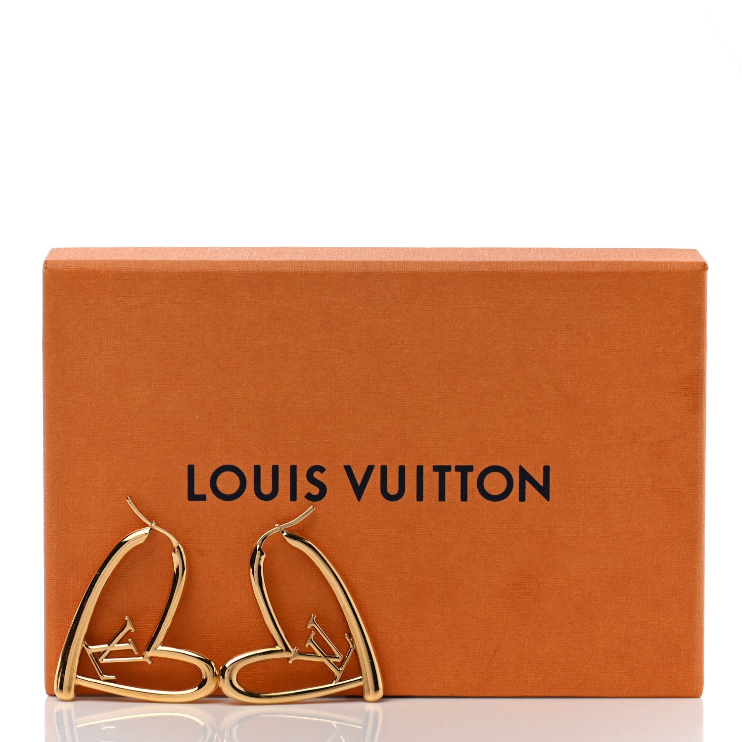 Louis Vuitton Metal Fall In Love Hoop Earrings GM Gold 5 of 5