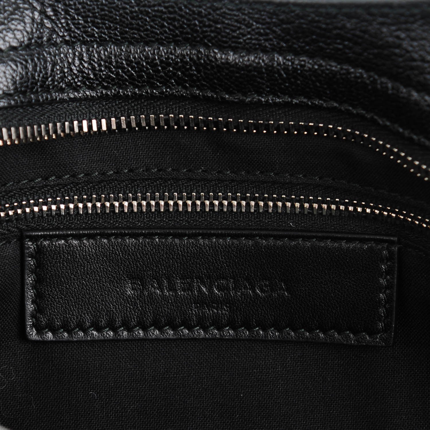 Balenciaga Chevre Silver Metallic Edge Hardware City Black 7 of 8
