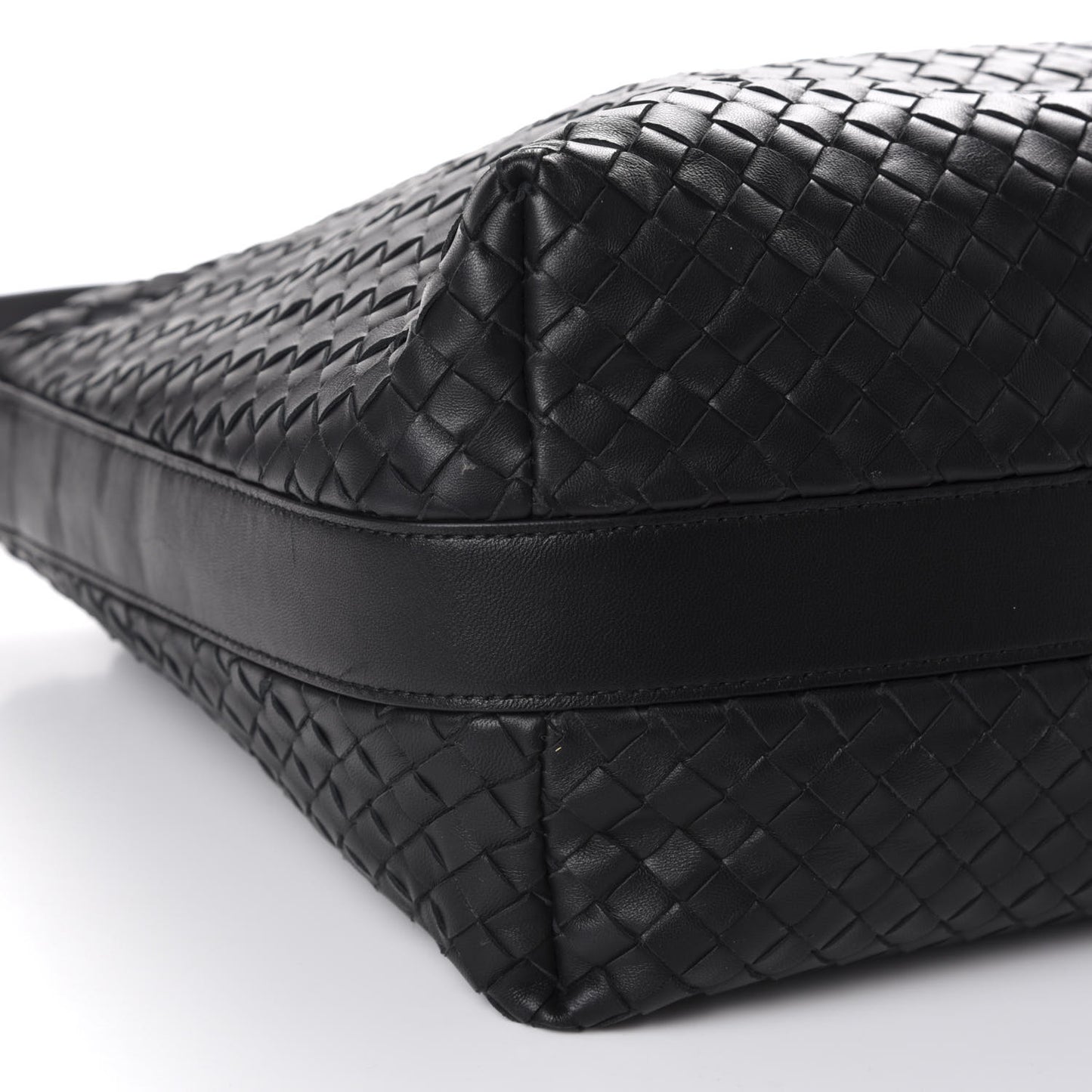 Nappa Intrecciato Hobo Black