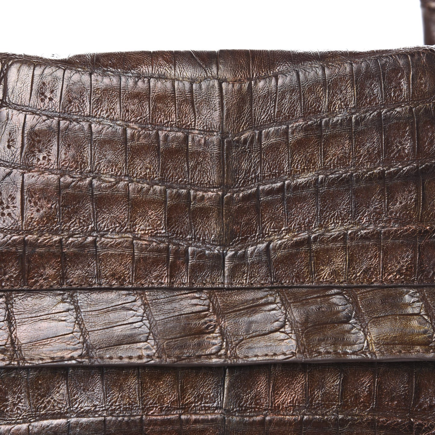 Crocodile Tote Brown