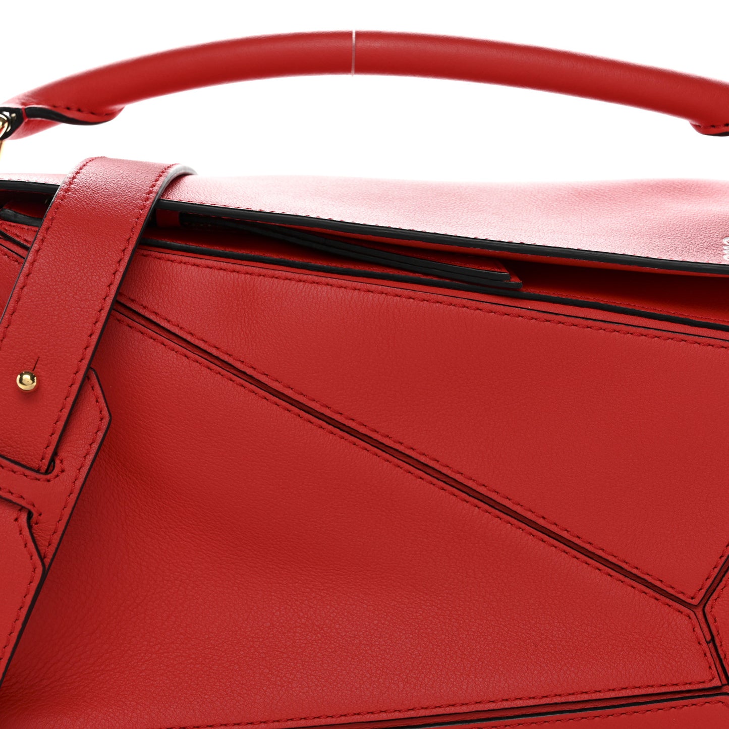 Calfskin Small Puzzle Bag Scarlet