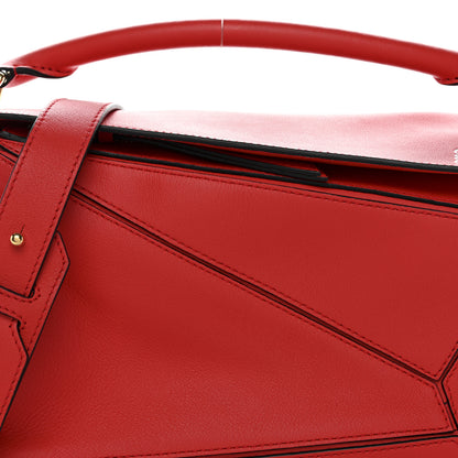 Loewe Calfskin Small Puzzle Bag Scarlet 8 of 10