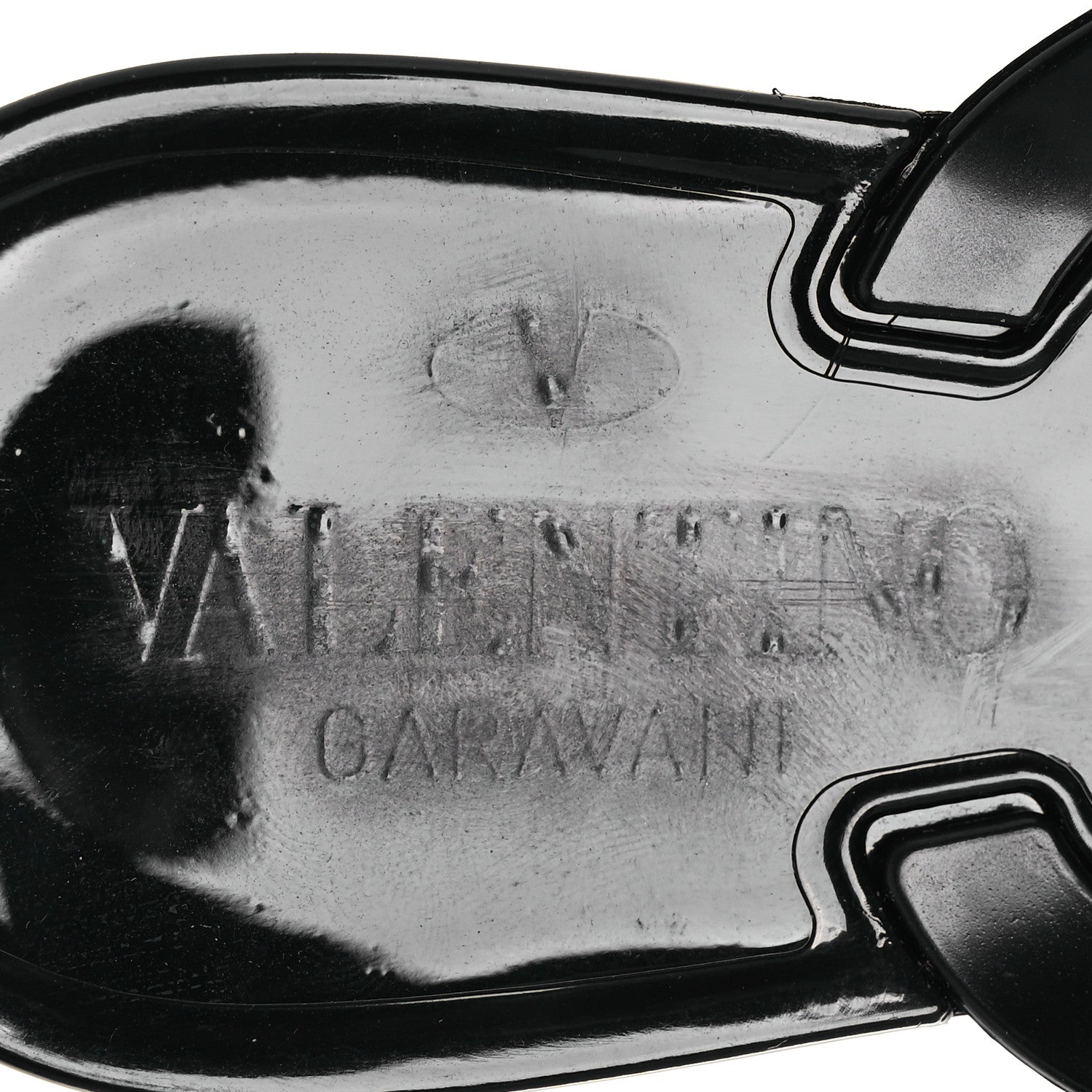 Valentino Garavani PVC Jelly Rockstud Bow Thong Sandals 36 Black 9 of 11