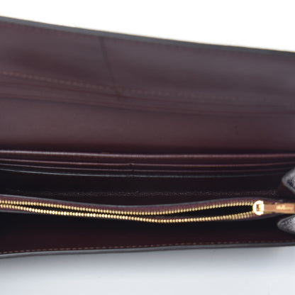 Mulberry Natural Grain Calfskin Continental Wallet Oxblood 5 of 9