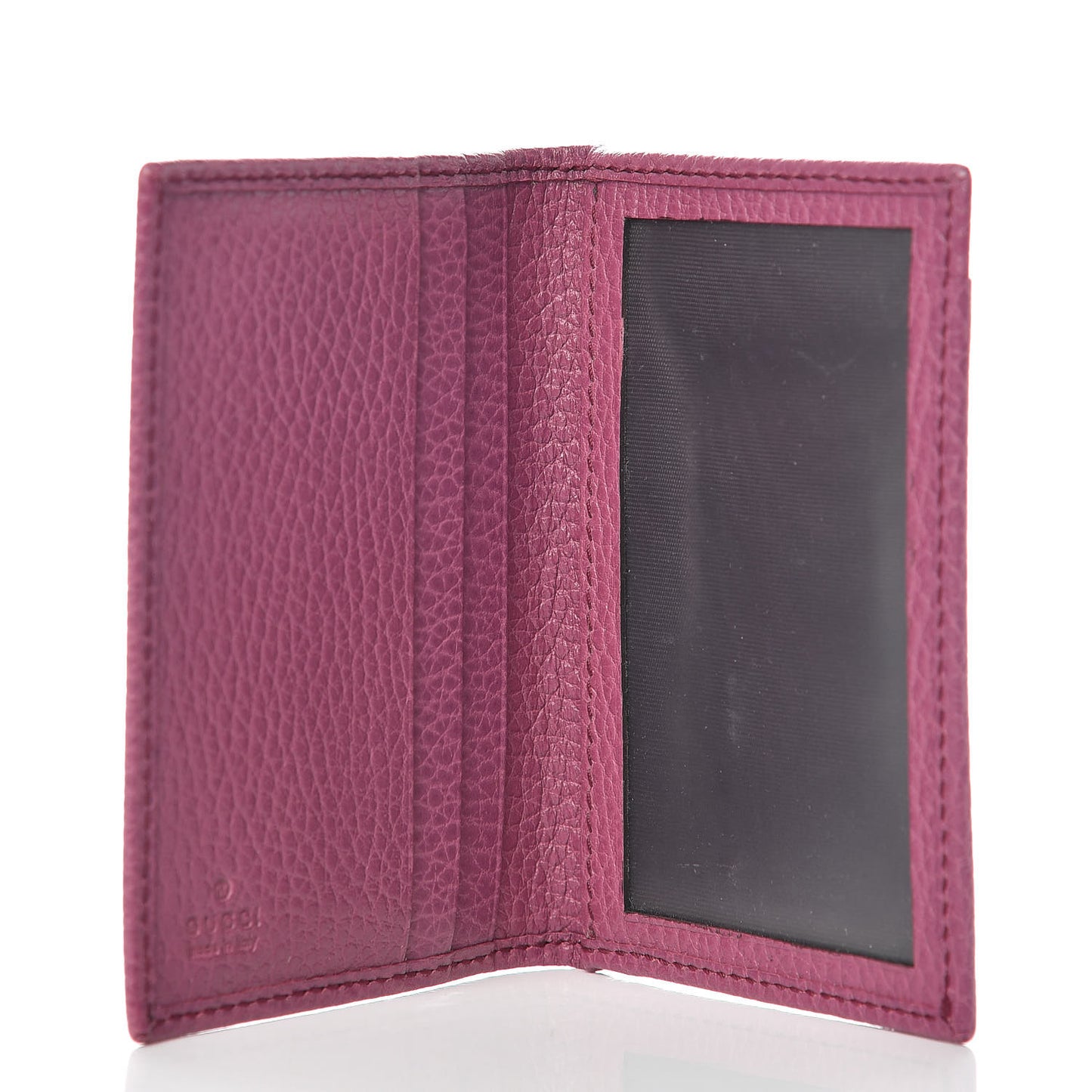 Dollar Calfskin Swing Train Pass Card Case Peonia Flower