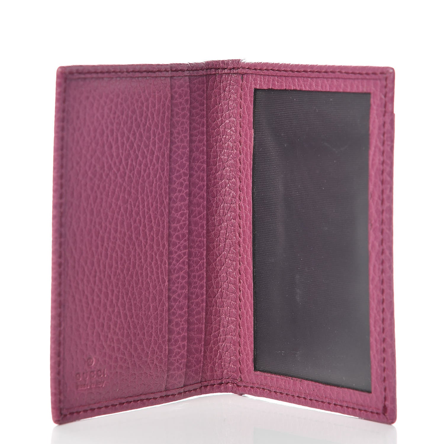 Gucci Dollar Calfskin Swing Train Pass Card Case Peonia Flower 5 of 8