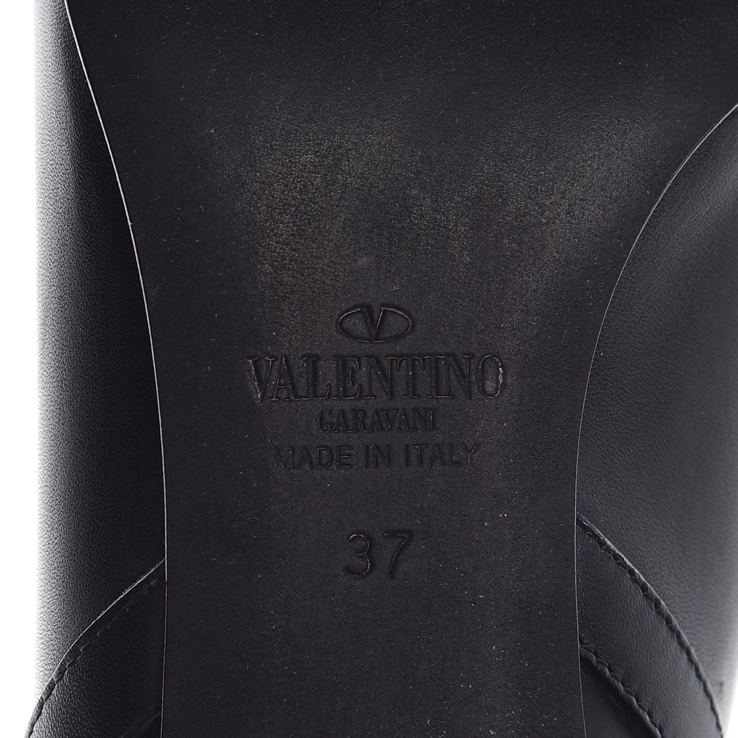 Calfskin Rockstud Double Buckle 65mm Ankle Boots 37 Black