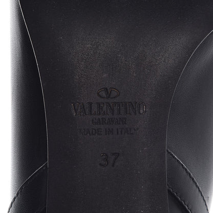 Valentino Garavani Calfskin Rockstud Double Buckle 65mm Ankle Boots 37 Black 6 of 8